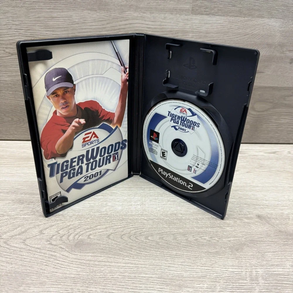 PS2 Game Lot of 4:Tiger Woods PGA Tour 2001, 2002, 2006, 2008 Complete Very Nice